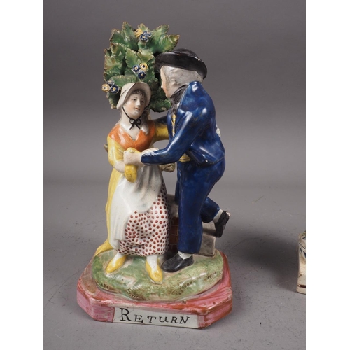 33 - A late 18th century Staffordshire figure group, 