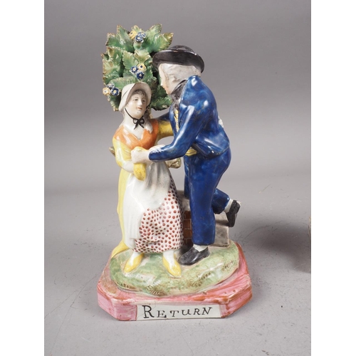 33 - A late 18th century Staffordshire figure group, 