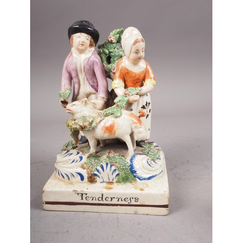 33 - A late 18th century Staffordshire figure group, 