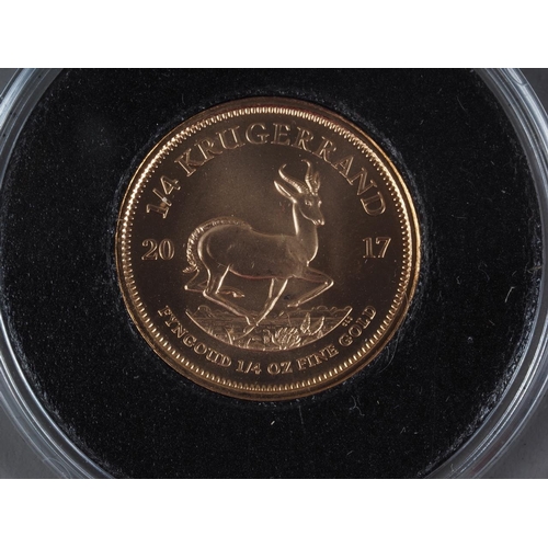 359 - A 2017 South Africa 1/4oz fine gold coin