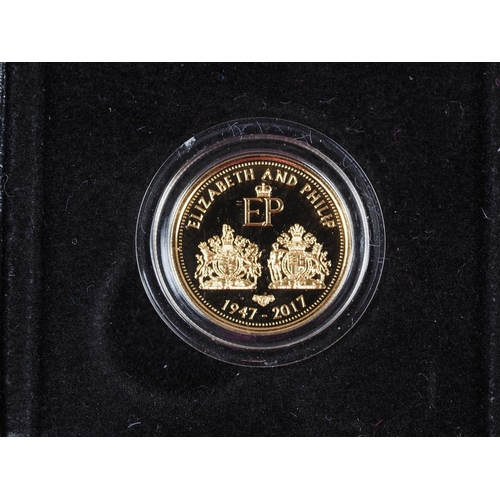 360 - A 2017 Tristan Da Cunha gold 1/4 sovereign