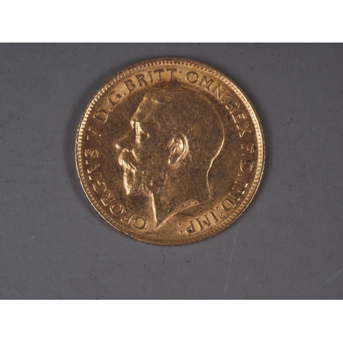 364 - A gold half sovereign, dated 1913