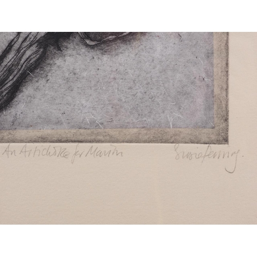 392 - Susie Perring: a signed etching, 