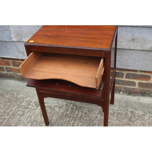 609 - A 1930s mahogany three-drawer music cabinet, 19