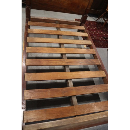 400 - A late 19th century mahogany half tester bed, 55