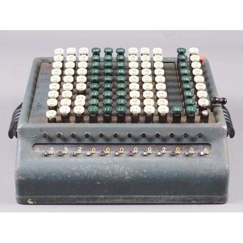 112 - A late 20th century London Computator Corporation Comptometer, model number L.C/912/S/5196