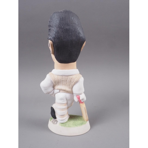 194 - A World of Groggs cricket themed figure of Matthew Maynard, 9 3/4