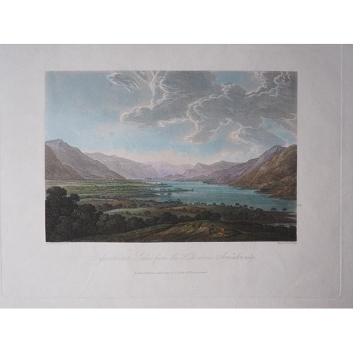 279 - After Joseph Farrington: eleven early 19th century hand-coloured engravings, Lakeland views, 2x 