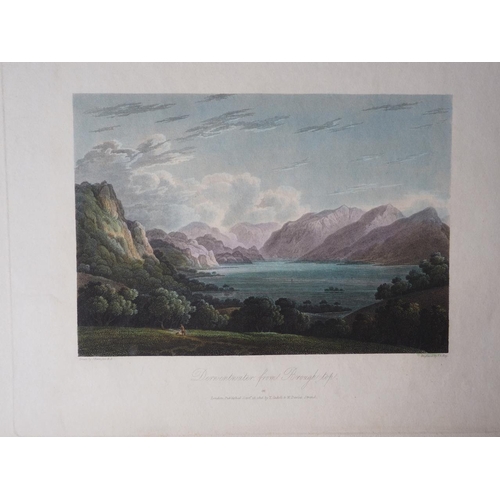 279 - After Joseph Farrington: eleven early 19th century hand-coloured engravings, Lakeland views, 2x 