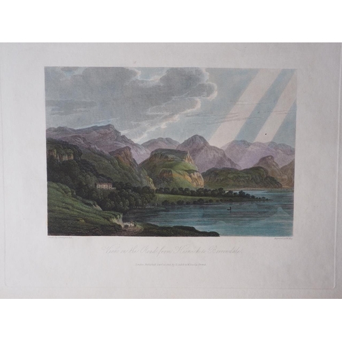 279 - After Joseph Farrington: eleven early 19th century hand-coloured engravings, Lakeland views, 2x 