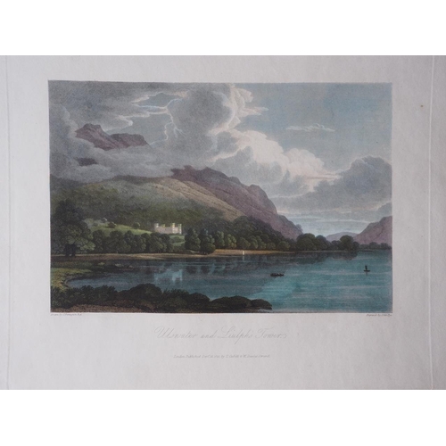 279 - After Joseph Farrington: eleven early 19th century hand-coloured engravings, Lakeland views, 2x 