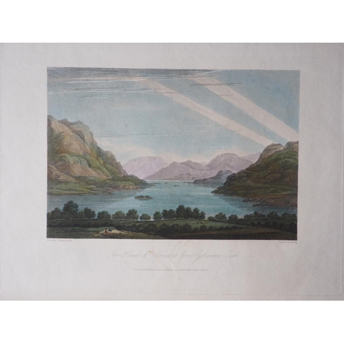 279 - After Joseph Farrington: eleven early 19th century hand-coloured engravings, Lakeland views, 2x 