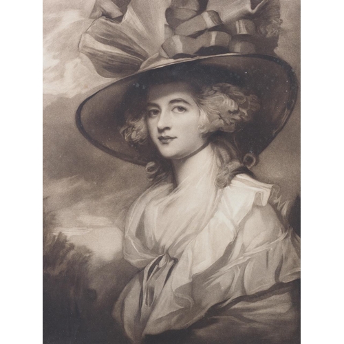 309 - A photogravure after Gainsborough, 