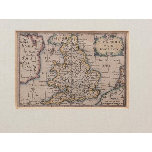 313 - An 18th century hand-coloured map, 