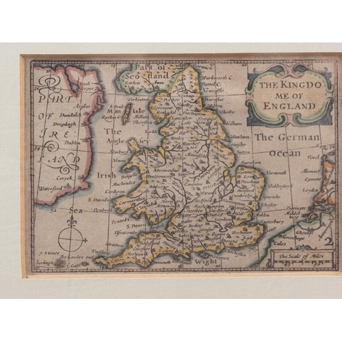 313 - An 18th century hand-coloured map, 