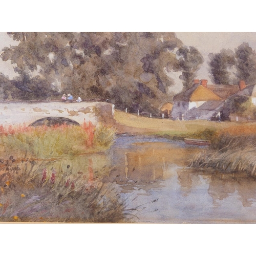 356 - Mary B Bigland: watercolours, Westmorland landscape with cottage, 6