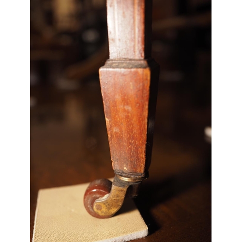 527 - An Edwardian walnut and satinwood banded two-tier occasional table, on square taper supports united ... 