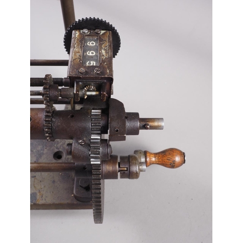 101 - An ETA Ltd Leicester coil winder with spare cogs