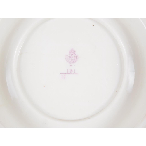 19 - An early 20th century Royal Worcester bone china W H Austin rose decorated jardiniere, 6 1/2