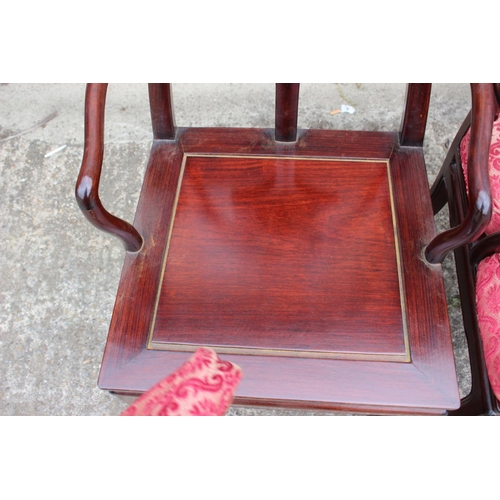 432 - A set of six Chinese hardwood 