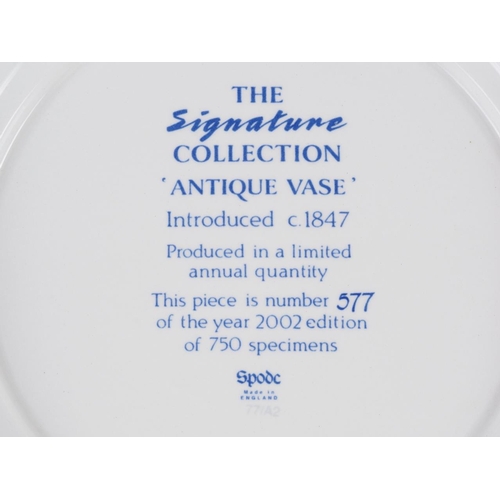 79 - A Spode blue and white limited edition, 577/750 signature collection 