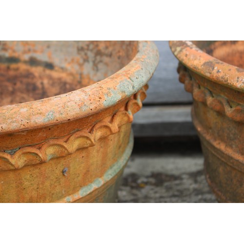 469 - A pair of terracotta garden pots, 20