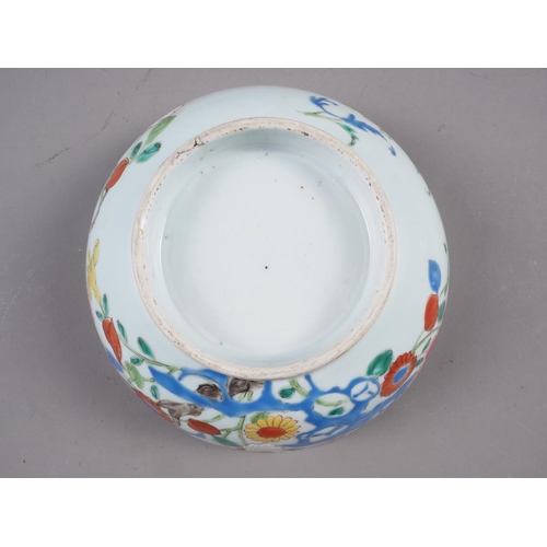 80 - A Chinese Famille Rose bowl with floral decoration, 4