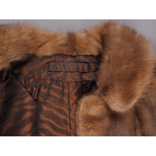 166 - A mink fur jacket and a similar fur stole