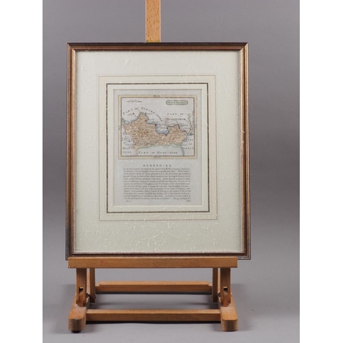 322 - A 19th hand-coloured, map of Berkshire, in gilt frame, four unframed signed limited edition prints o... 