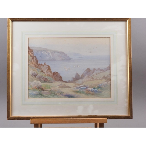 365 - M O Wigmore: watercolours, coastal scene, 9 1/2