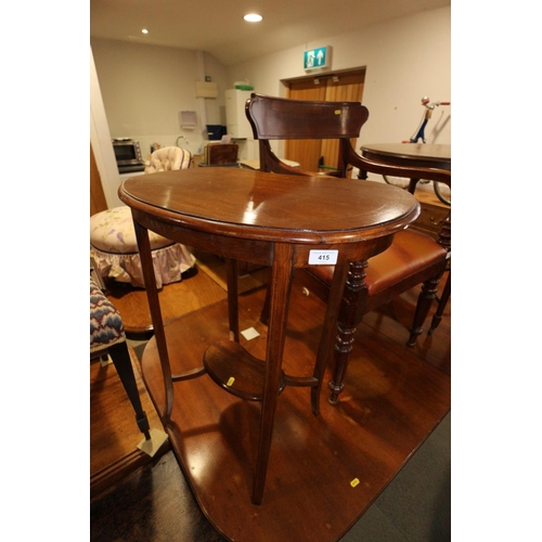 529 - An Edwardian mahogany and line inlaid music cabinet with ledge back and cupboard door enclosed three... 