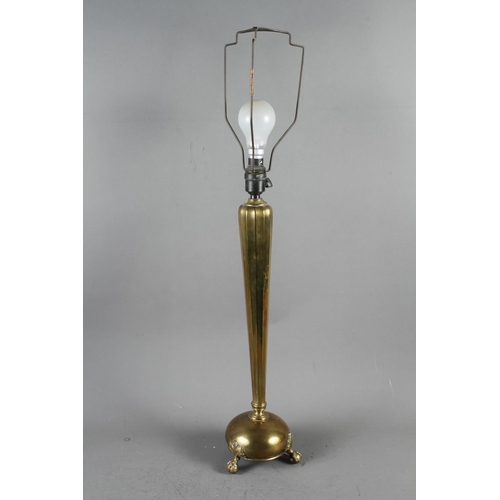 116 - An early 20th century brass table lamp, 21