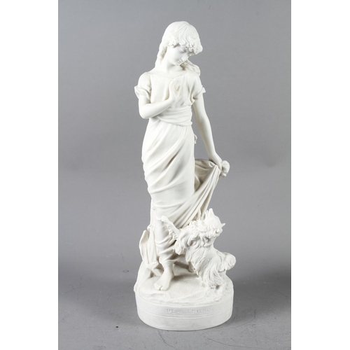 16 - Owen Hale, 1883: Copeland Parian figure group, 