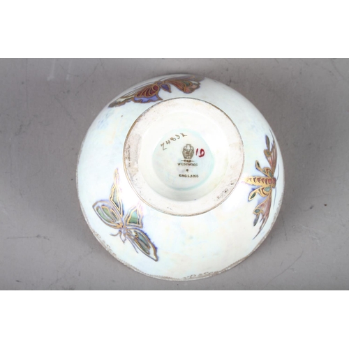 17 - A Wedgwood lustre bowl with butterfly decoration, 3 3/4