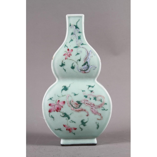 77 - A Chinese celadon glazed double gourd vase, 9