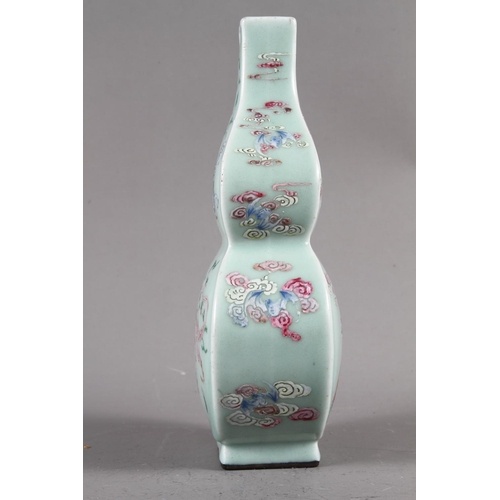 77 - A Chinese celadon glazed double gourd vase, 9