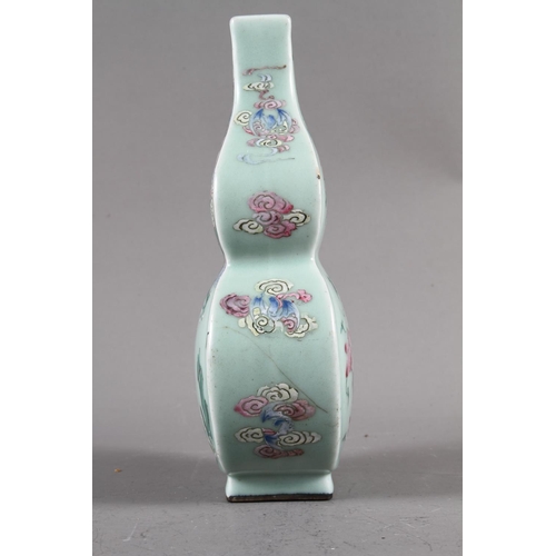 77 - A Chinese celadon glazed double gourd vase, 9