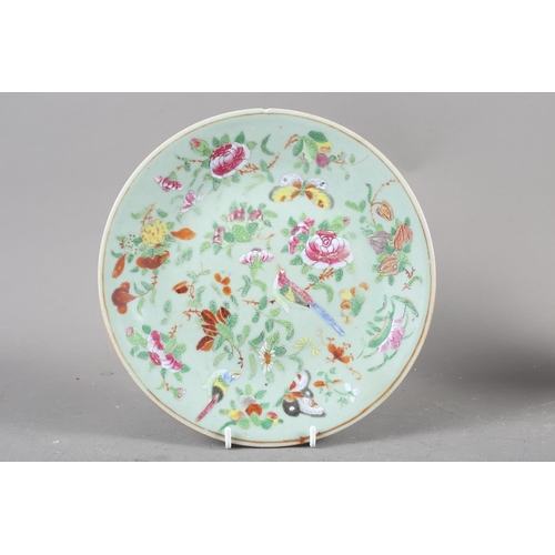 81 - A Canton enamel plate, 9