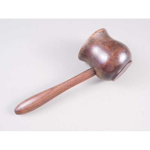 137 - A 19th century turned rosewood 