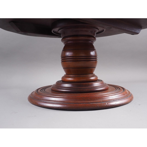 141 - A 19th century mahogany lazy Susan, 18 3/4