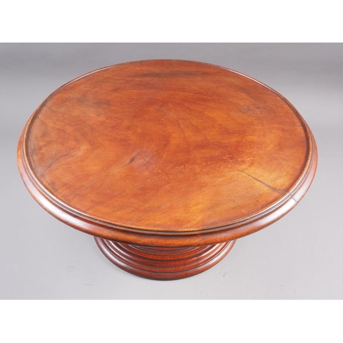 141 - A 19th century mahogany lazy Susan, 18 3/4