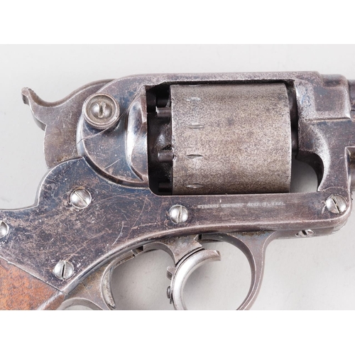 155 - A Starr Arms Co New York 19th century Civil War period cap and ball revolver, Starrs Patent Jan 15 1... 