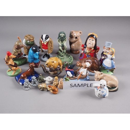 50 - A quantity of Wade china models and figures, including Whimsies, six British Myths and Legends figur... 