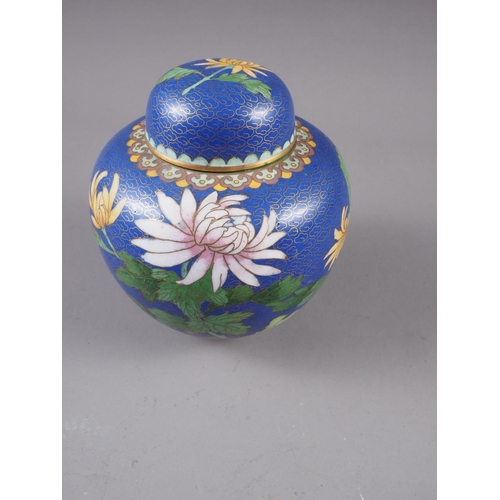 97 - A cloisonne cigarette box, 4