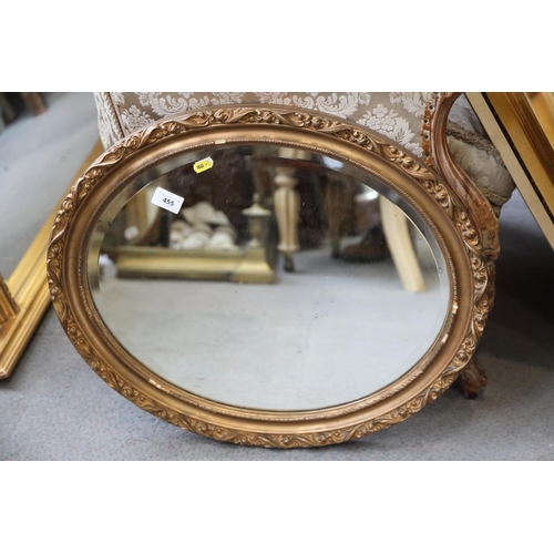 455 - A 1930s Chinoiserie rectangular shaped top wall mirror with bevelled plate and decorated frame, 10