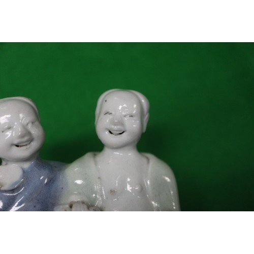 73 - A Chinese figure group, 5 3/4