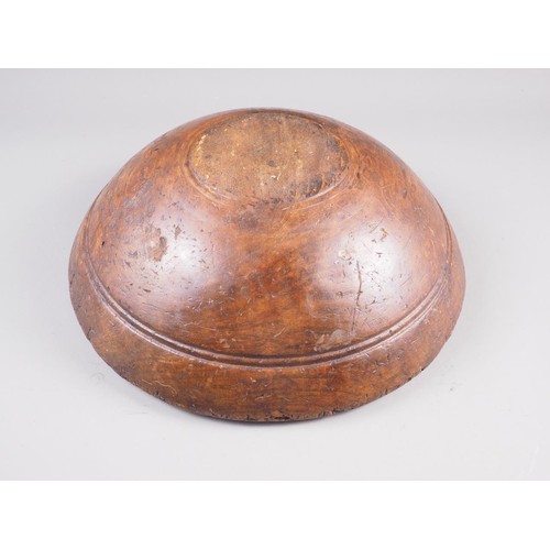 162 - A Chinese coopered softwood bowl and cover, 12