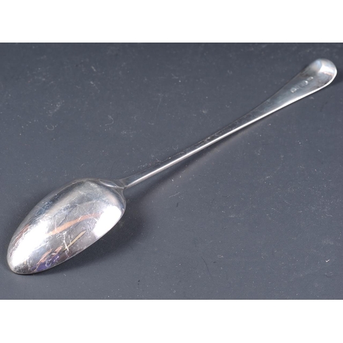 274 - A Georgian silver basting spoon, 3oz troy approx