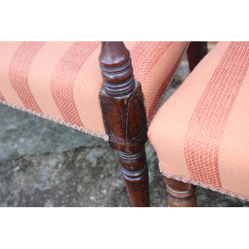 424 - A Harlequin set of thirteen 19th century rope twist bar back dining chairs with stuffed over seats, ... 