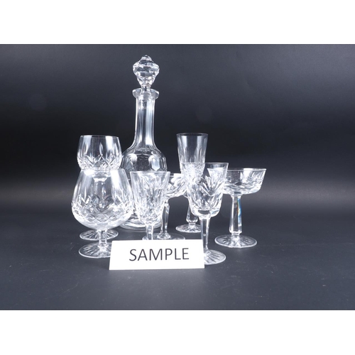 57 - A quantity of mostly Waterford glassware, including a pair of Lismore champagne flutes, a pair of si... 